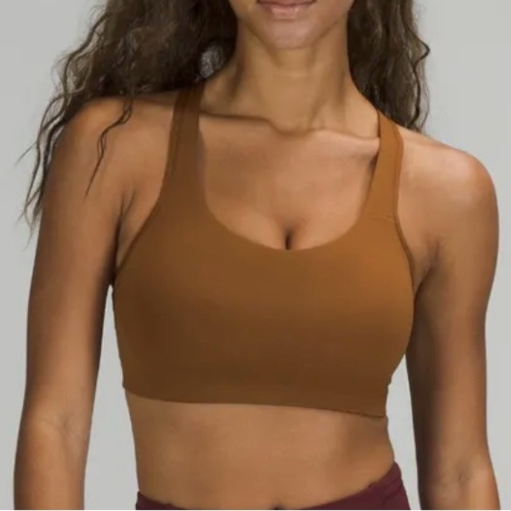 lululemon athletica Chestnut Brown Scoop Sports Bra